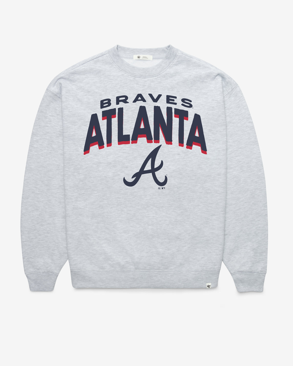 ATLANTA BRAVES CAMPUS ARCH CLOUD '47 OVERSIZED CREW WOMENS