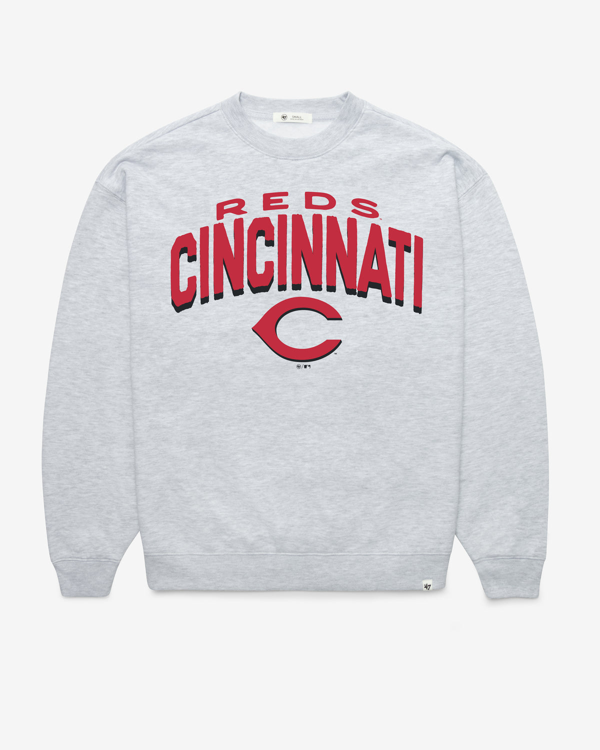 CINCINNATI REDS CAMPUS ARCH CLOUD '47 OVERSIZED CREW WOMENS