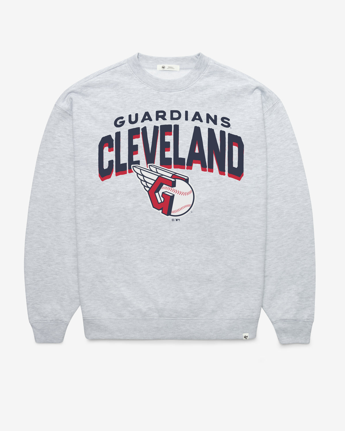 CLEVELAND GUARDIANS CAMPUS ARCH CLOUD '47 OVERSIZED CREW WOMENS