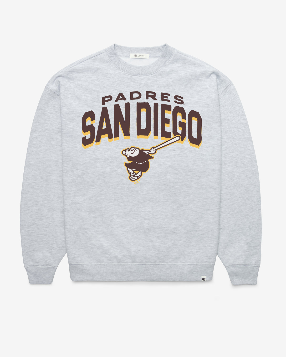 SAN DIEGO PADRES CAMPUS ARCH CLOUD '47 OVERSIZED CREW WOMENS