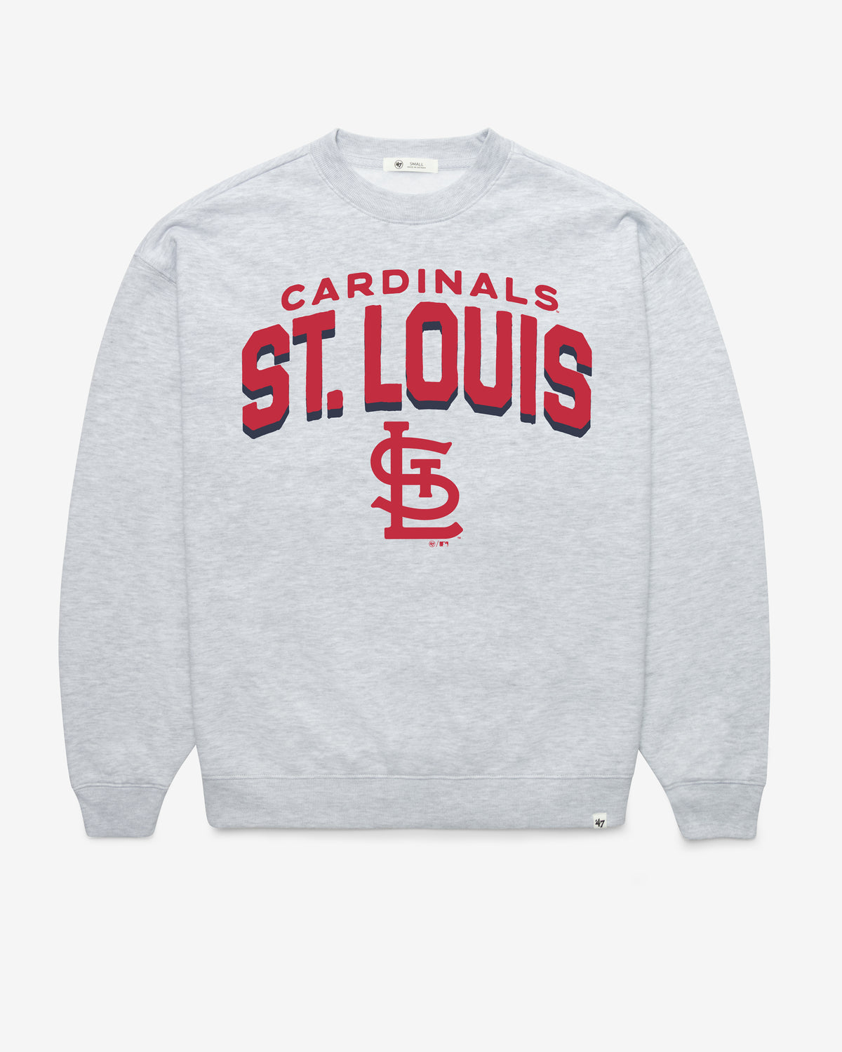 ST. LOUIS CARDINALS CAMPUS ARCH CLOUD '47 OVERSIZED CREW WOMENS