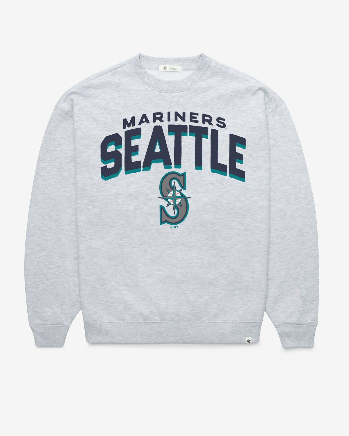 SEATTLE MARINERS CAMPUS ARCH CLOUD '47 OVERSIZED CREW WOMENS
