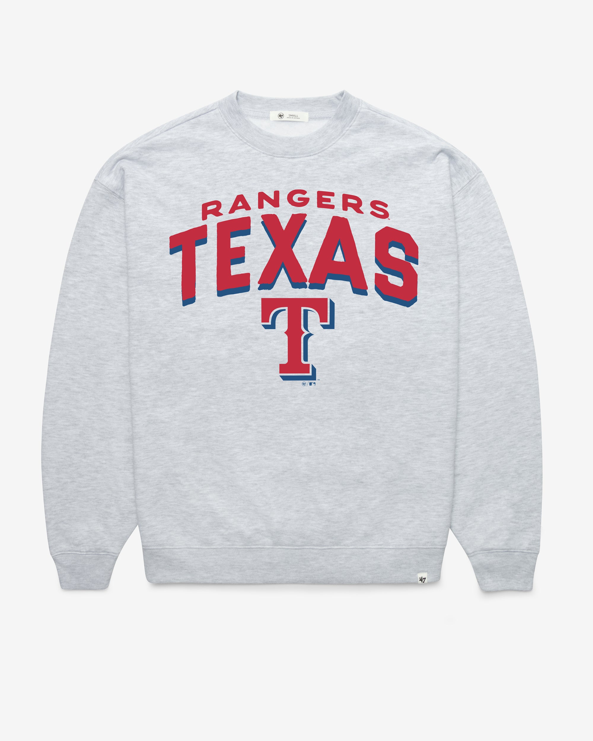 TEXAS RANGERS CAMPUS ARCH CLOUD '47 OVERSIZED CREW WOMENS