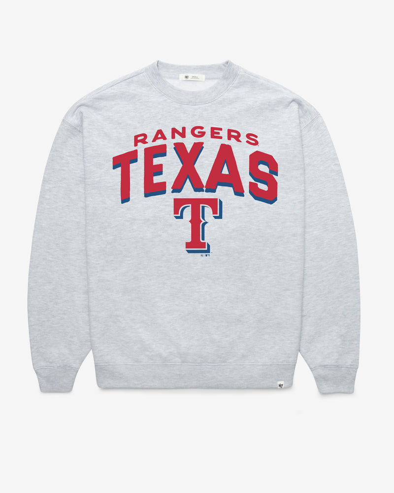 TEXAS RANGERS CAMPUS ARCH CLOUD '47 OVERSIZED CREW WOMENS