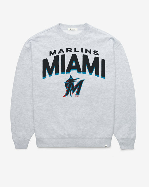 MIAMI MARLINS CAMPUS ARCH CLOUD '47 OVERSIZED CREW WOMENS