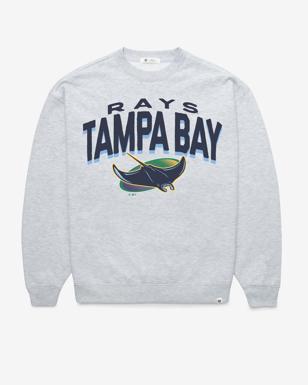TAMPA BAY RAYS CAMPUS ARCH CLOUD '47 OVERSIZED CREW WOMENS
