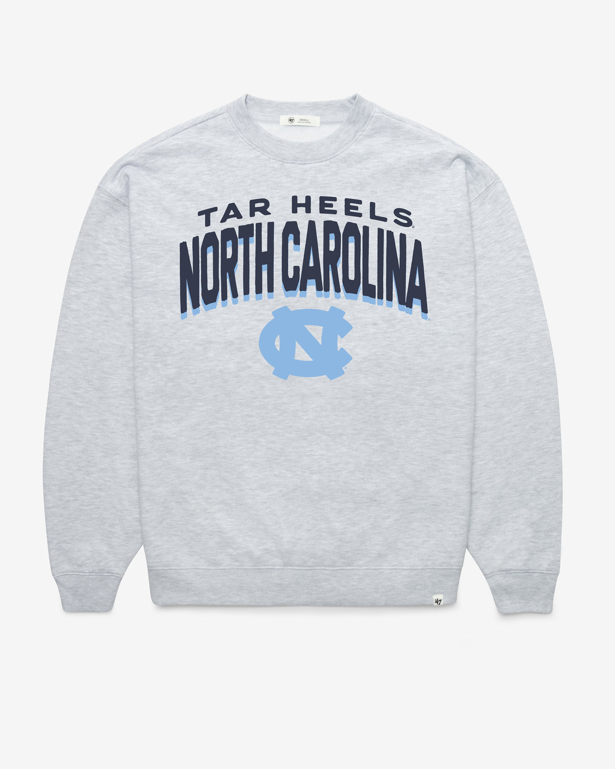 NORTH CAROLINA TAR HEELS UNC CAMPUS ARCH CLOUD '47 OVERSIZED CREW WOMENS