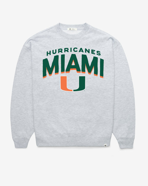 MIAMI HURRICANES CAMPUS ARCH CLOUD OVERSZD CW W