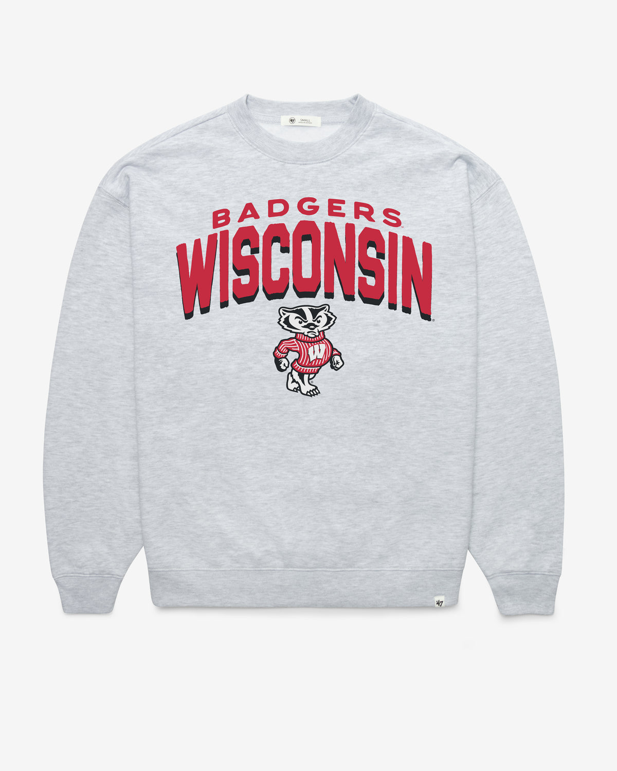 WISCONSIN BADGERS CAMPUS ARCH CLOUD '47 OVERSIZED CREW WOMENS