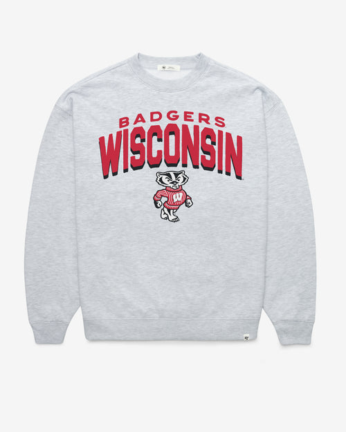 WISCONSIN BADGERS CAMPUS ARCH CLOUD '47 OVERSIZED CREW WOMENS