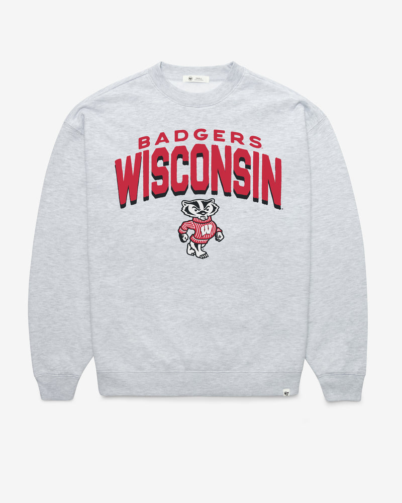 WISCONSIN BADGERS CAMPUS ARCH CLOUD '47 OVERSIZED CREW WOMENS
