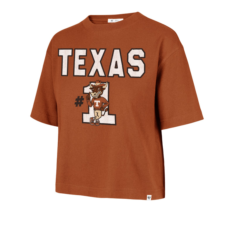 TEXAS LONGHORNS FIRST RANK '47 FOUNDATION CROP TEE WOMENS