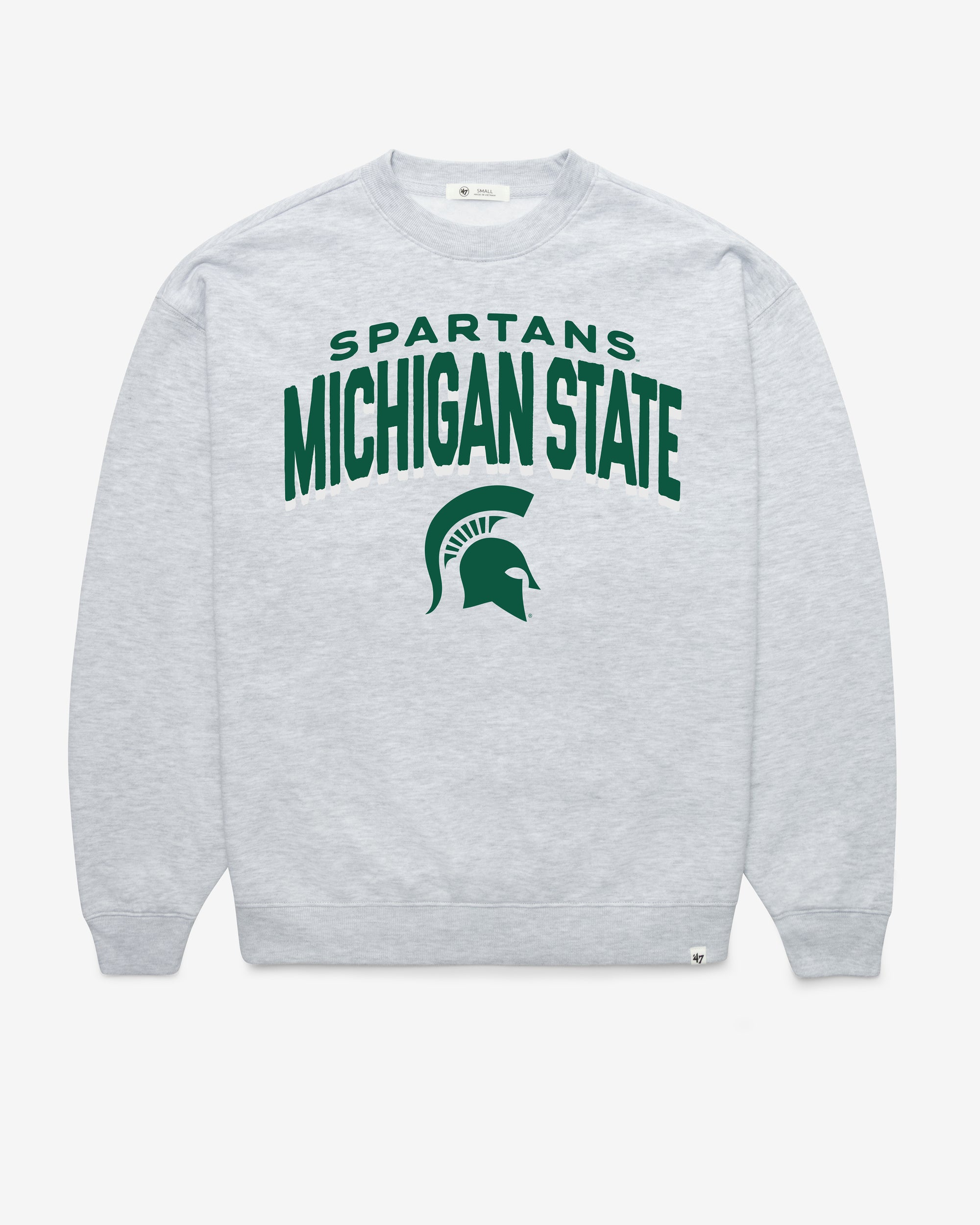 MICHIGAN STATE SPARTANS CAMPUS ARCH CLOUD '47 OVERSIZED CREW WOMENS