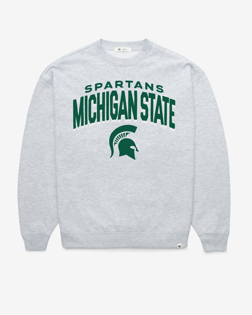 MICHIGAN STATE SPARTANS CAMPUS ARCH CLOUD '47 OVERSIZED CREW WOMENS