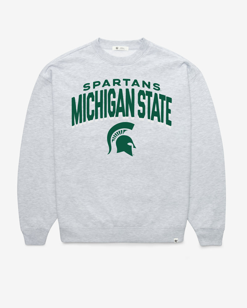 MICHIGAN STATE SPARTANS CAMPUS ARCH CLOUD '47 OVERSIZED CREW WOMENS