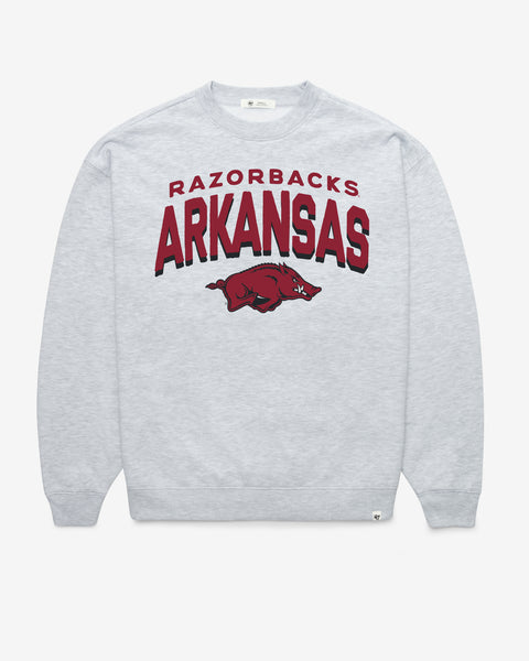 ARKANSAS RAZORBACKS CAMPUS ARCH CLOUD '47 OVERSIZED CREW WOMENS