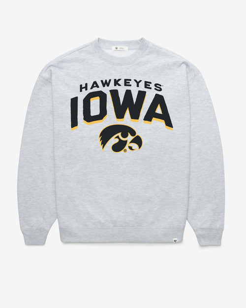 IOWA HAWKEYES CAMPUS ARCH CLOUD '47 OVERSIZED CREW WOMENS