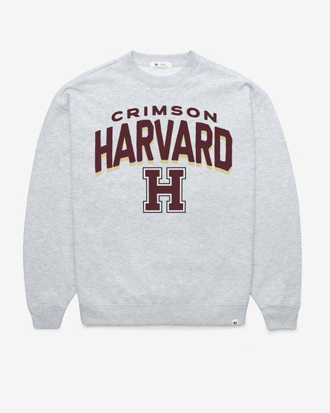 HARVARD CRIMSON CAMPUS ARCH CLOUD '47 OVERSIZED CREW WOMENS