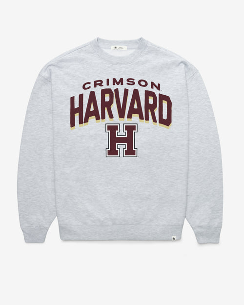 HARVARD CRIMSON CAMPUS ARCH CLOUD '47 OVERSIZED CREW WOMENS