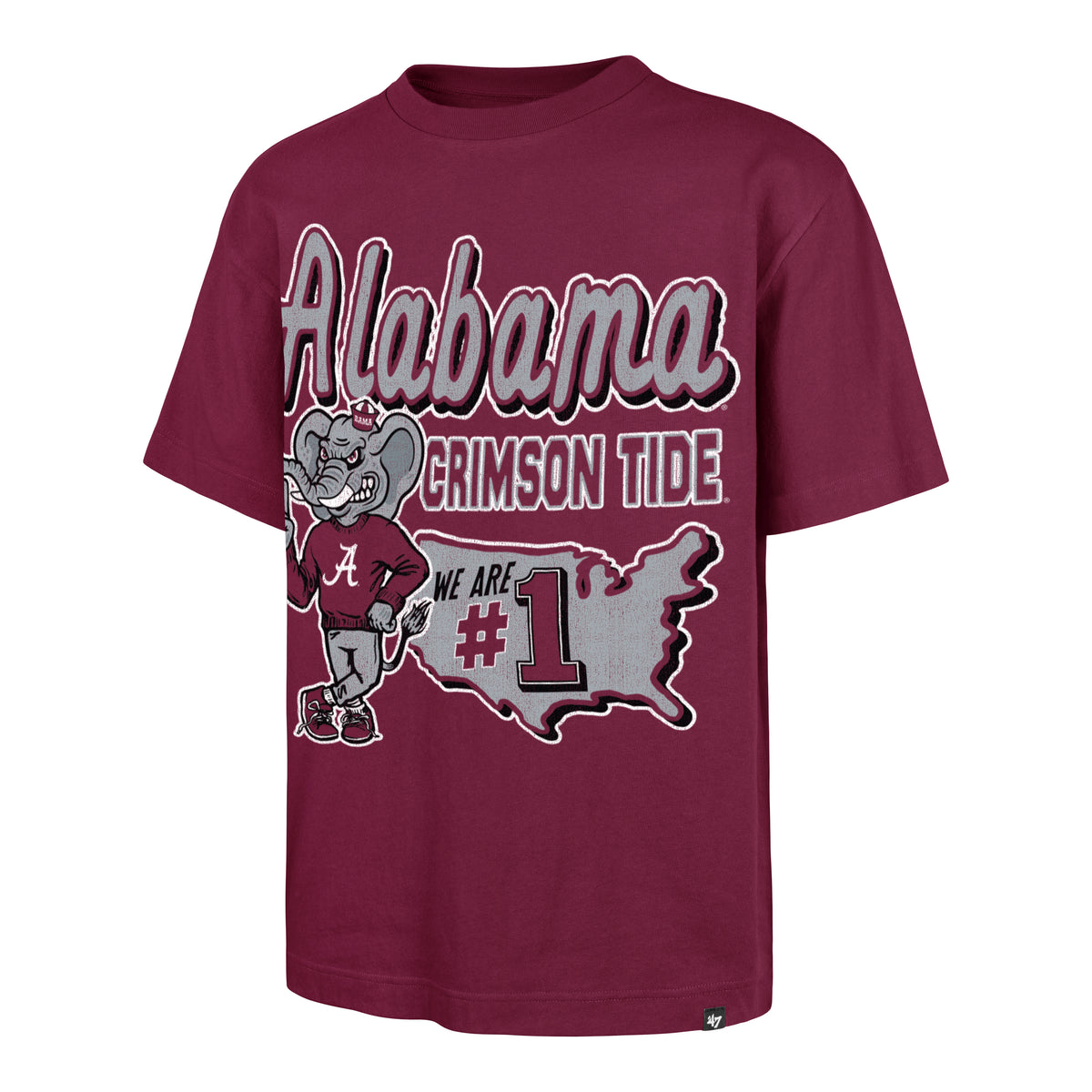 ALABAMA CRIMSON TIDE MASCOT MANIA '47 FOUNDATION TEE