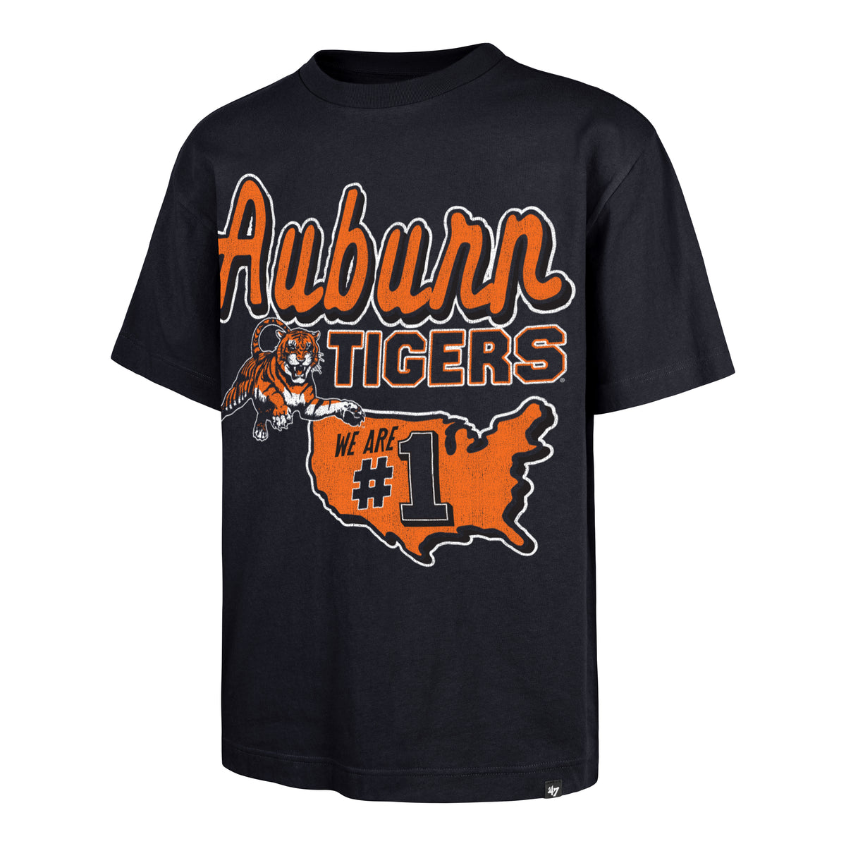 AUBURN TIGERS VINTAGE MASCOT MANIA '47 FOUNDATION TEE