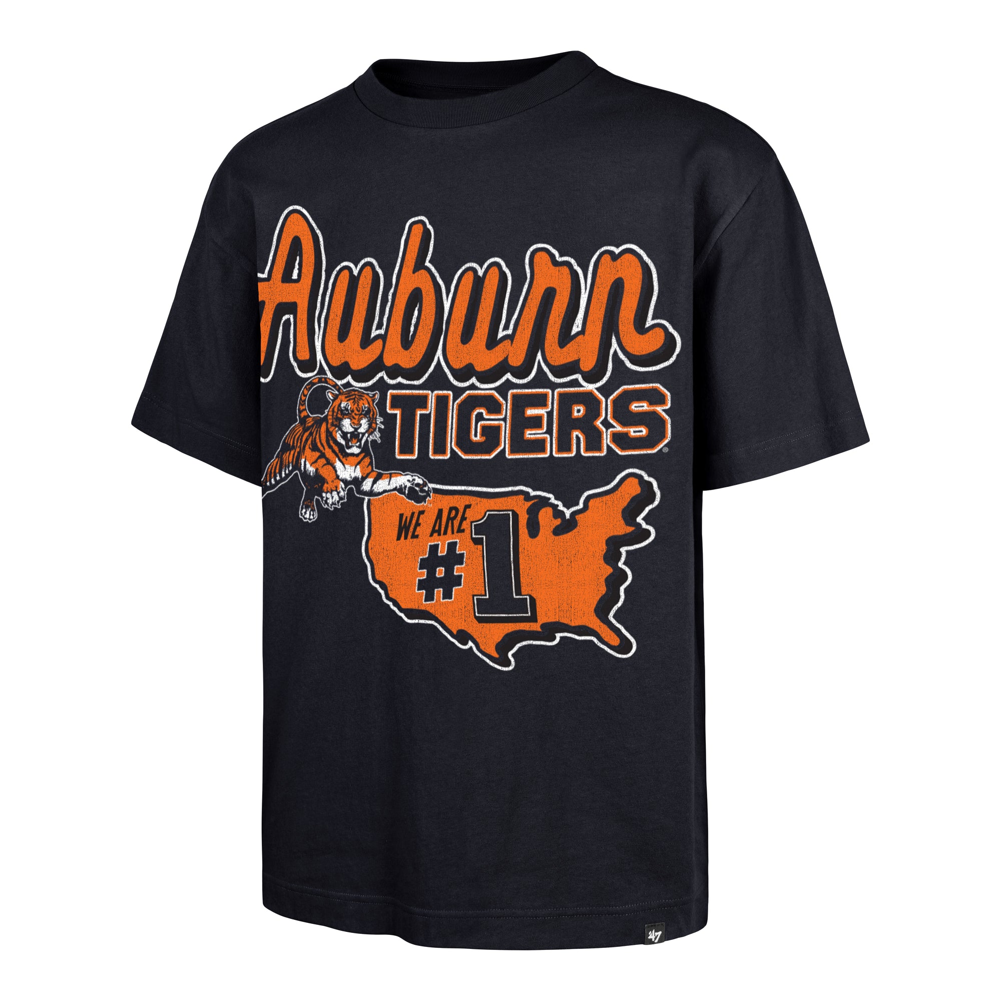 AUBURN TIGERS VINTAGE MASCOT MANIA '47 FOUNDATION TEE