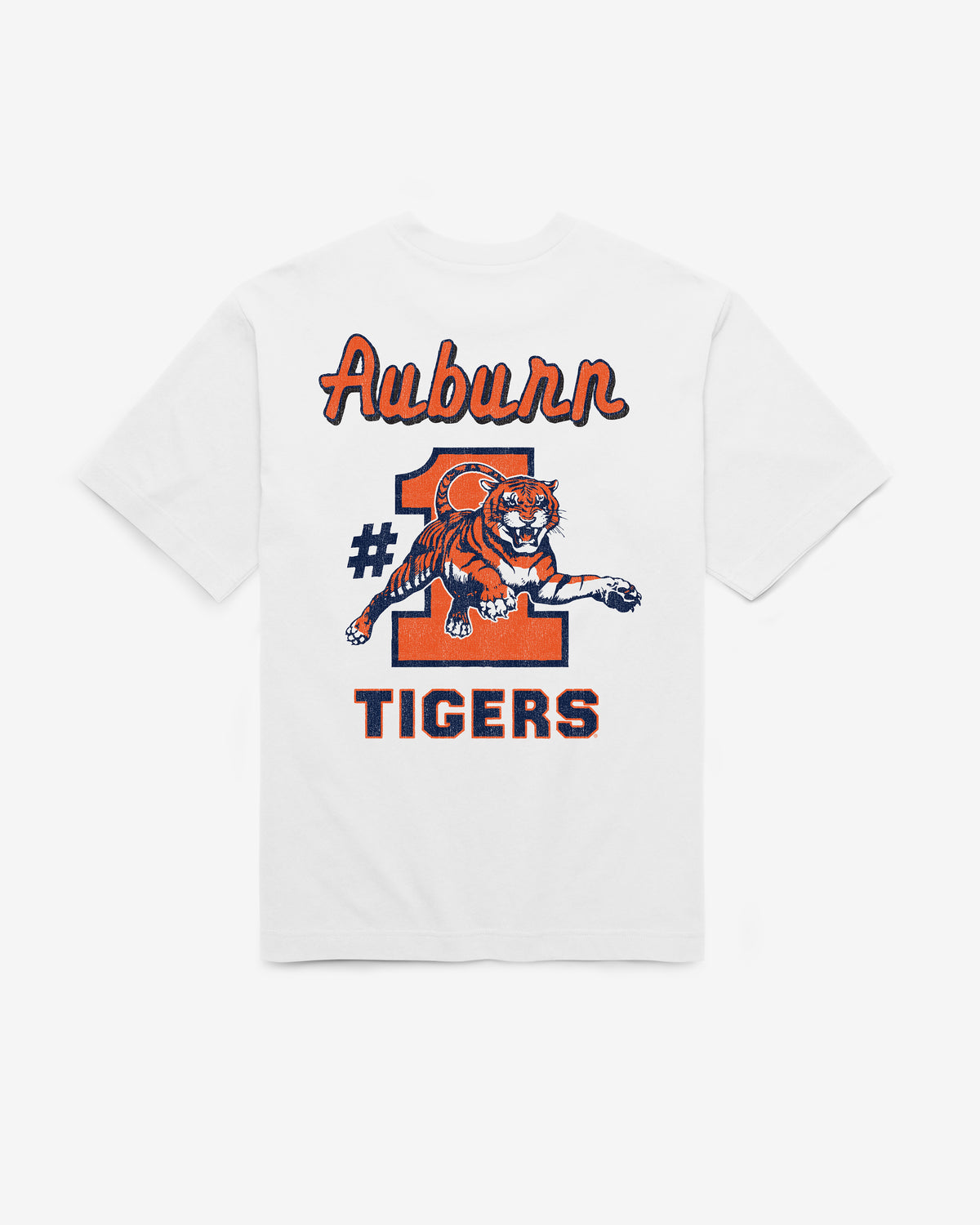AUBURN TIGERS VINTAGE CAMPUS MASCOT BACKER '47 FOUNDATION TEE