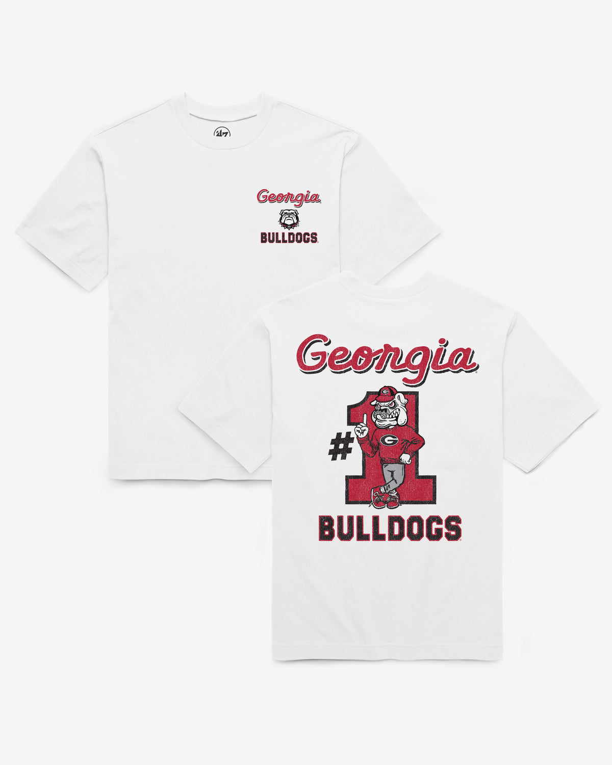 GEORGIA BULLDOGS CAMPUS MASCOT BACKER '47 FOUNDATION TEE