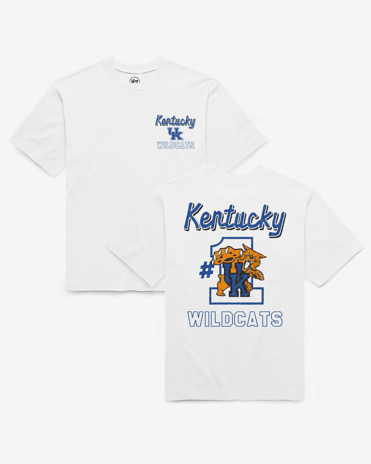 KENTUCKY WILDCATS CAMPUS MASCOT BACKER '47 FOUNDATION TEE