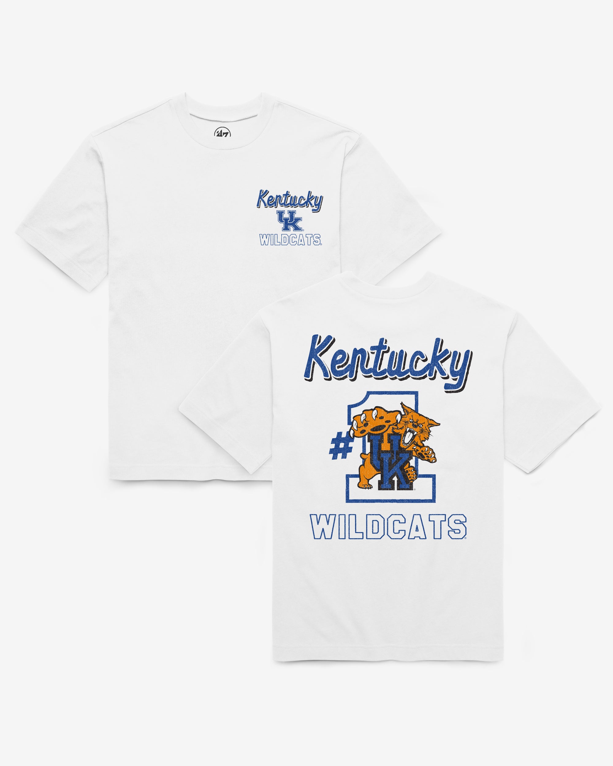 KENTUCKY WILDCATS CAMPUS MASCOT BACKER '47 FOUNDATION TEE