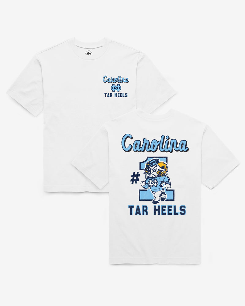 NORTH CAROLINA TAR HEELS UNC VINTAGE CAMPUS MASCOT BACKER '47 FOUNDATION TEE