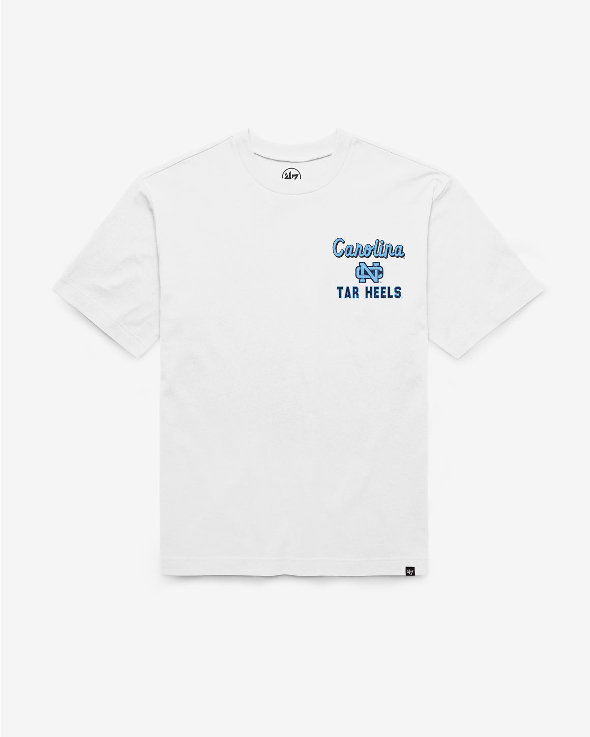 NORTH CAROLINA TAR HEELS UNC VINTAGE CAMPUS MASCOT BACKER '47 FOUNDATION TEE