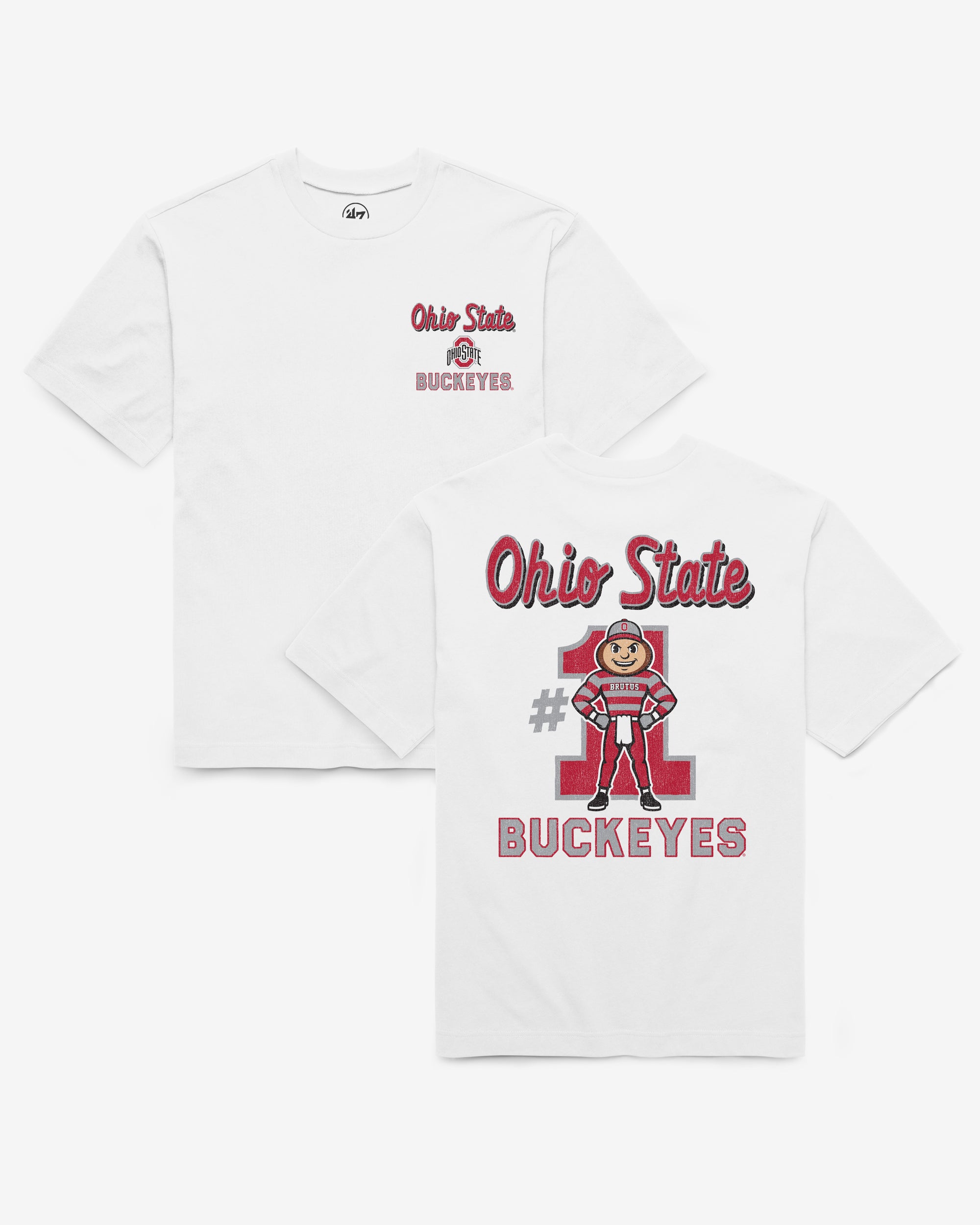 OHIO STATE BUCKEYES CAMPUS MASCOT BACKER '47 FOUNDATION TEE