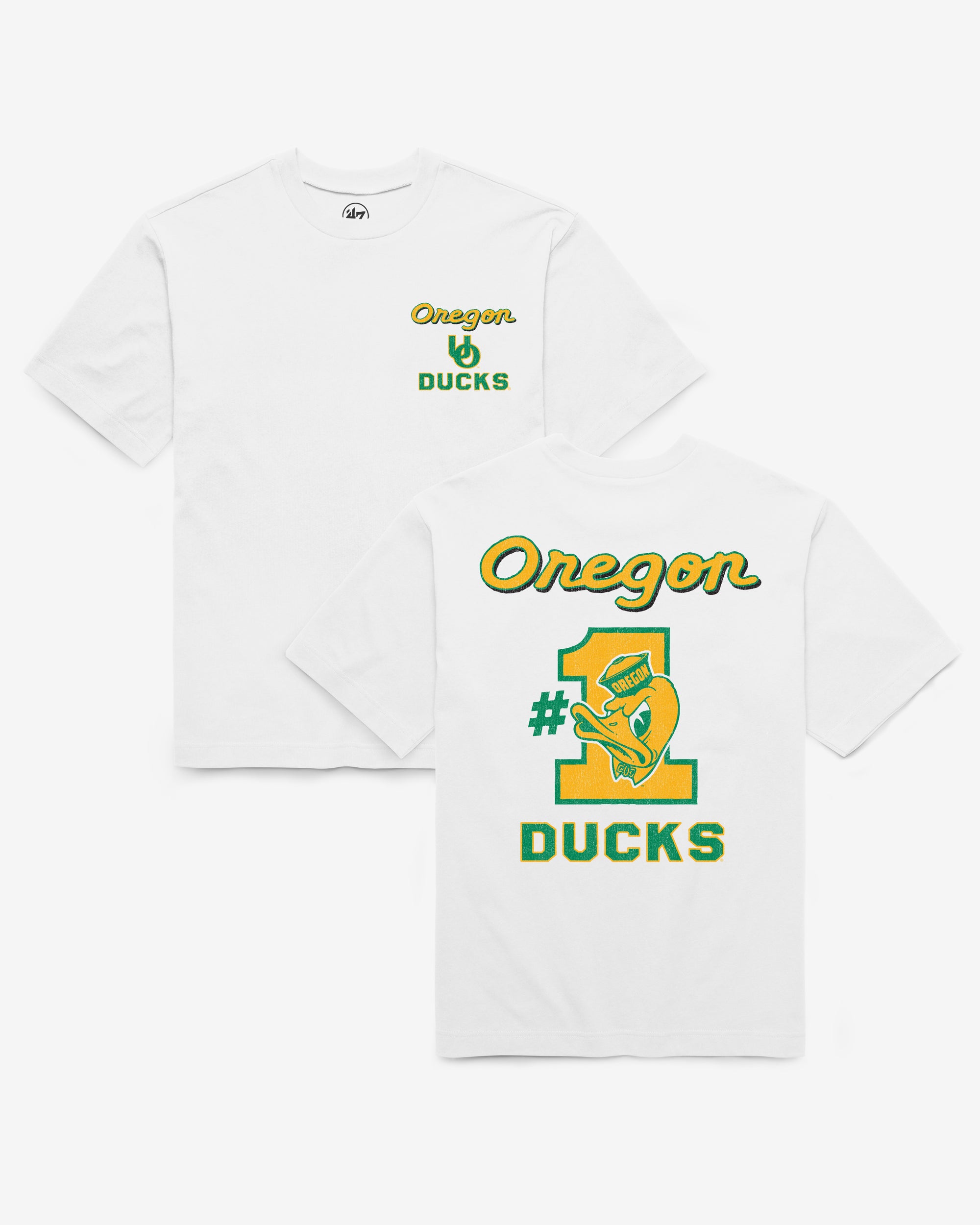 OREGON DUCKS VINTAGE CAMPUS MASCOT BACKER '47 FOUNDATION TEE