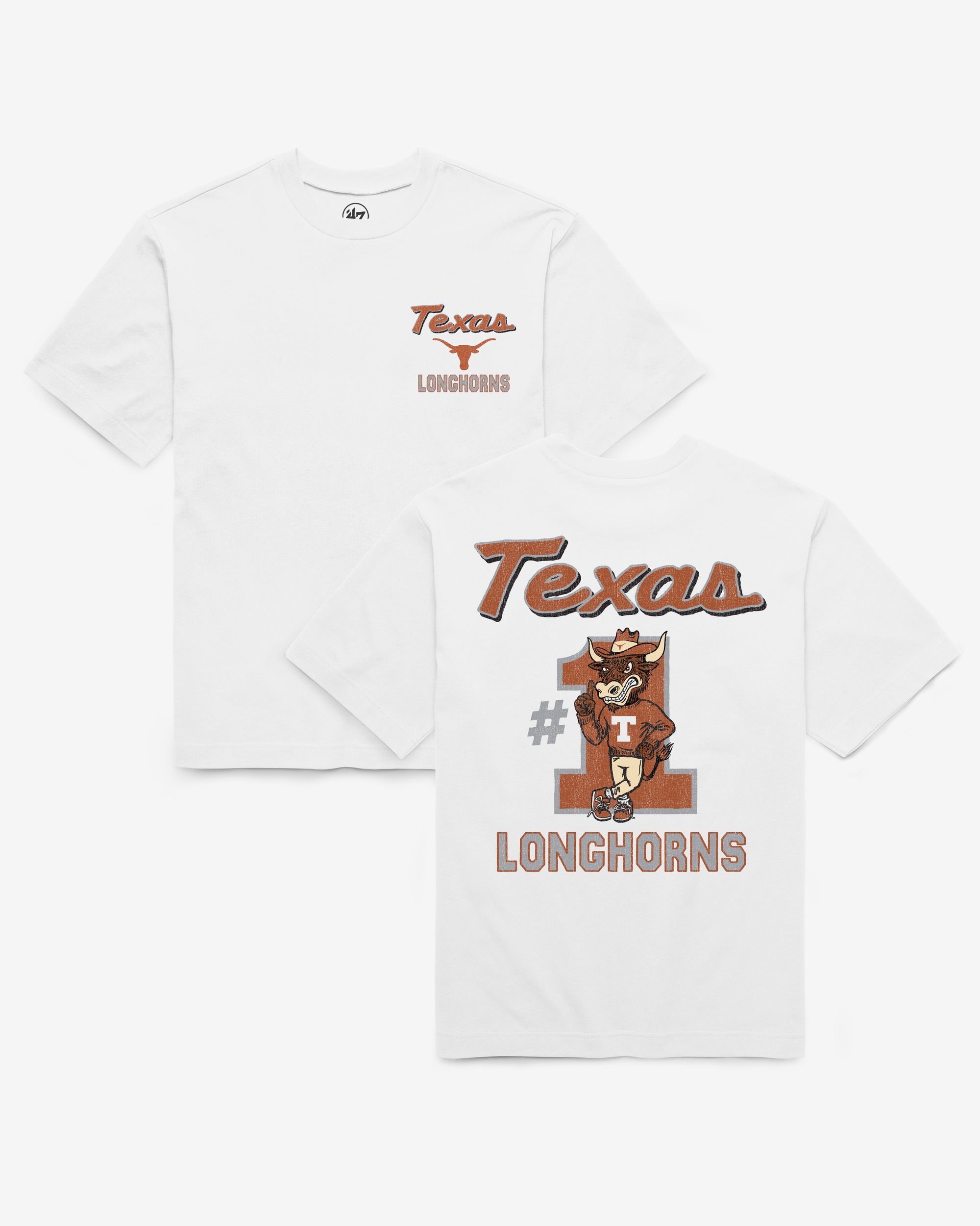 TEXAS LONGHORNS CAMPUS MASCOT BACKER '47 FOUNDATION TEE
