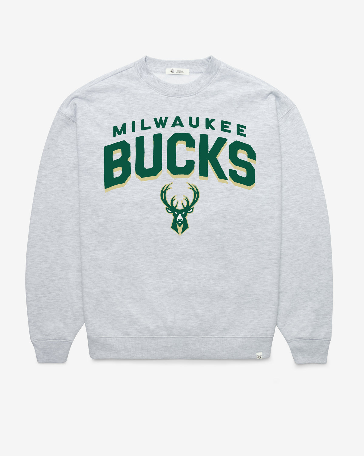MILWAUKEE BUCKS CAMPUS ARCH CLOUD '47 OVERSIZED CREW WOMENS