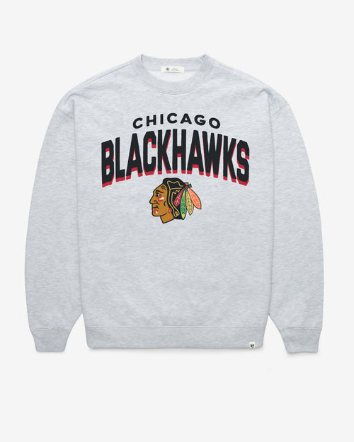 CHICAGO BLACKHAWKS CAMPUS ARCH CLOUD '47 OVERSIZED CREW WOMENS