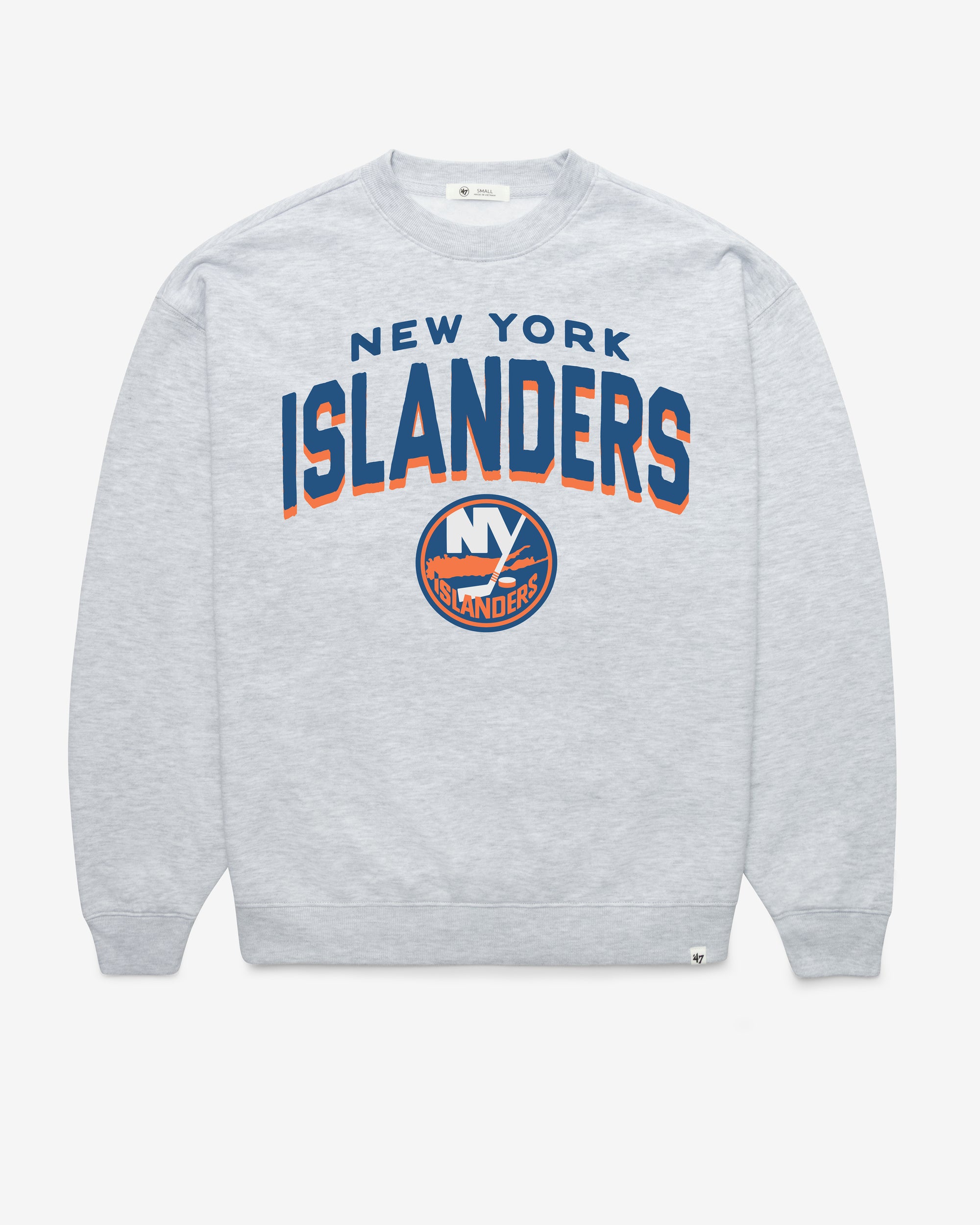 NEW YORK ISLANDERS CAMPUS ARCH CLOUD '47 OVERSIZED CREW WOMENS