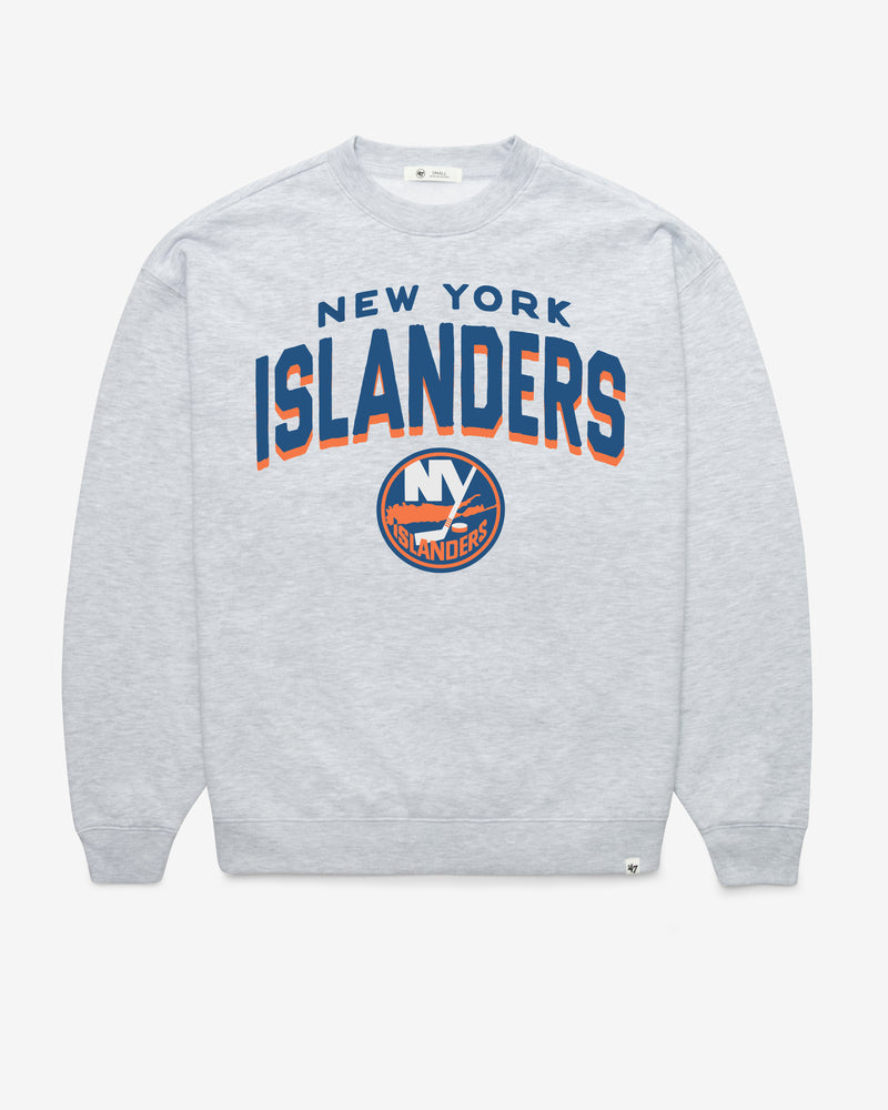 NEW YORK ISLANDERS CAMPUS ARCH CLOUD '47 OVERSIZED CREW WOMENS