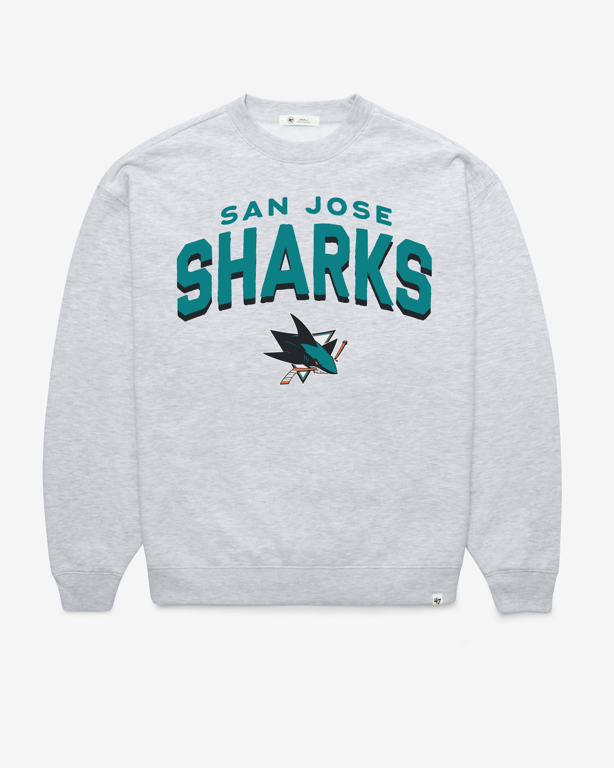 SAN JOSE SHARKS CAMPUS ARCH CLOUD '47 OVERSIZED CREW WOMENS