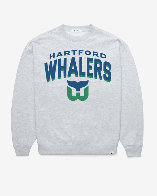 HARTFORD WHALERS VINTAGE CAMPUS ARCH CLOUD '47 OVERSIZED CREW WOMENS
