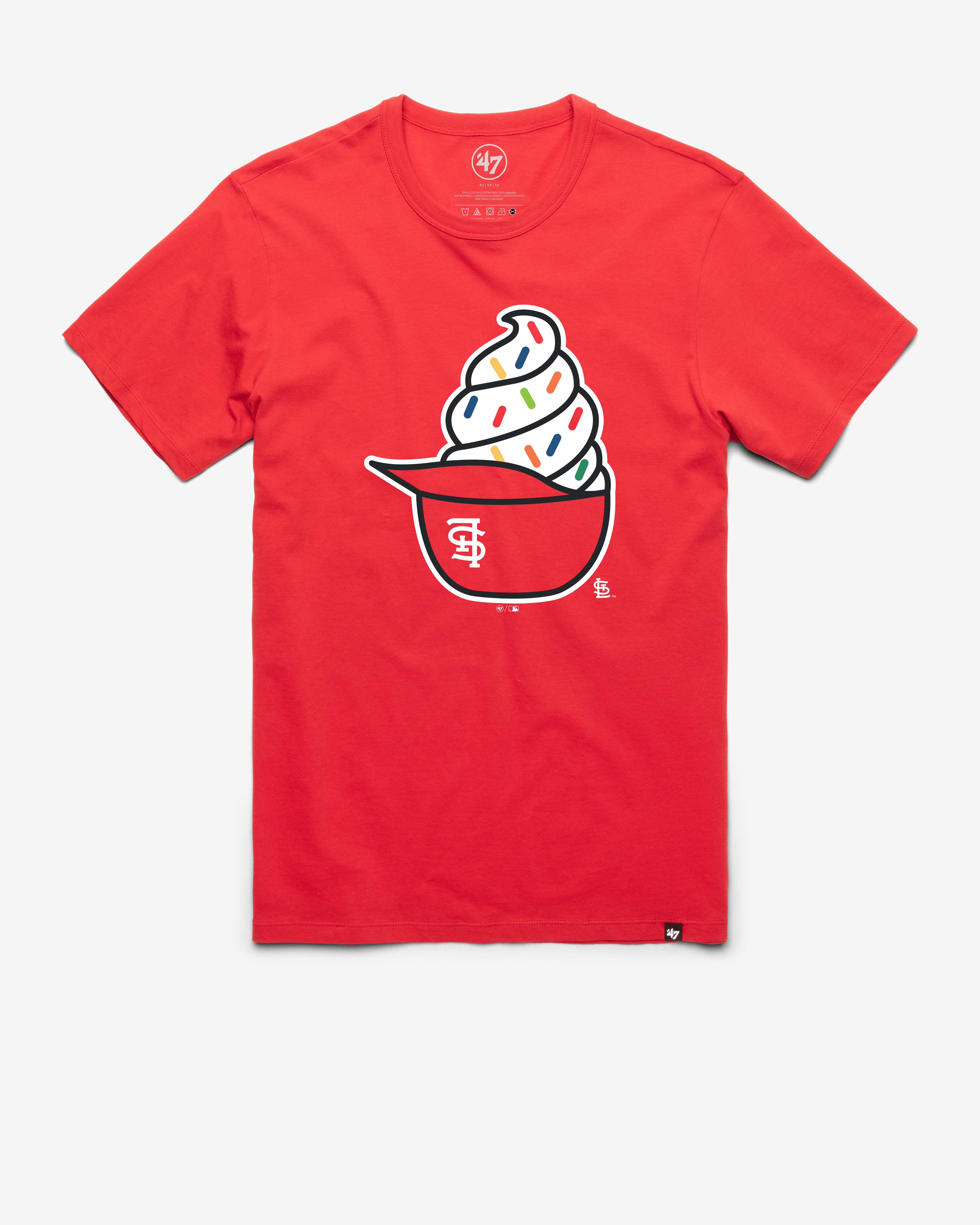 ST. LOUIS CARDINALS ICE CREAM '47 FRANKLIN TEE - Red