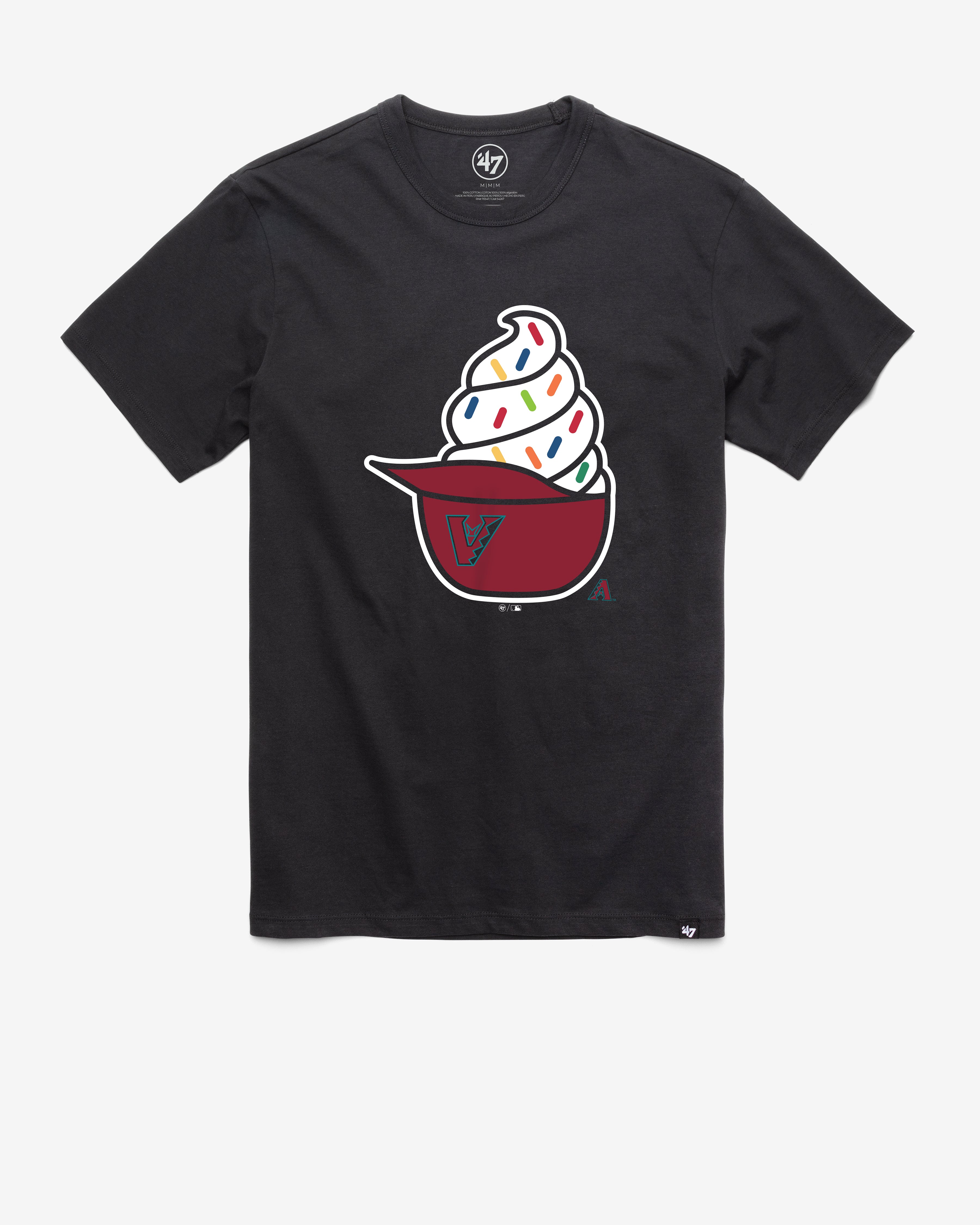ARIZONA DIAMONDBACKS ICE CREAM '47 FRANKLIN TEE - Flint black