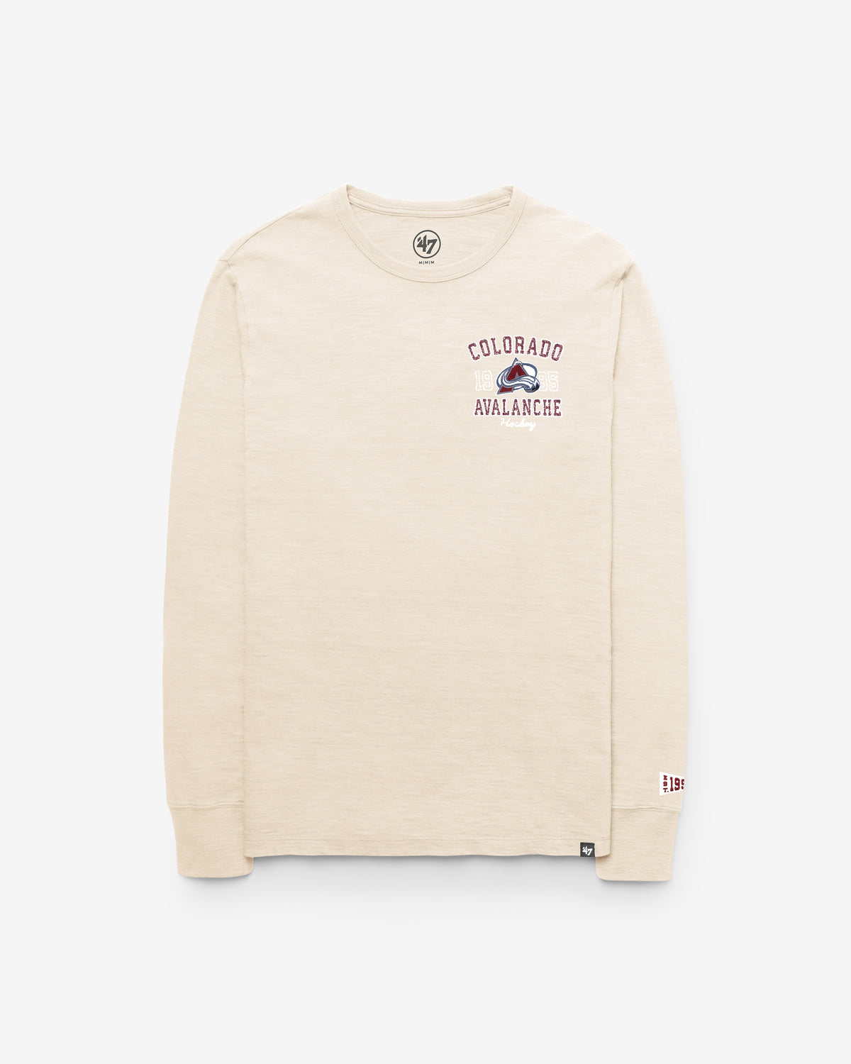 COLORADO AVALANCHE EGREMONT WELL WORN '47 HEAVY SLUB LONG SLEEVE TEE