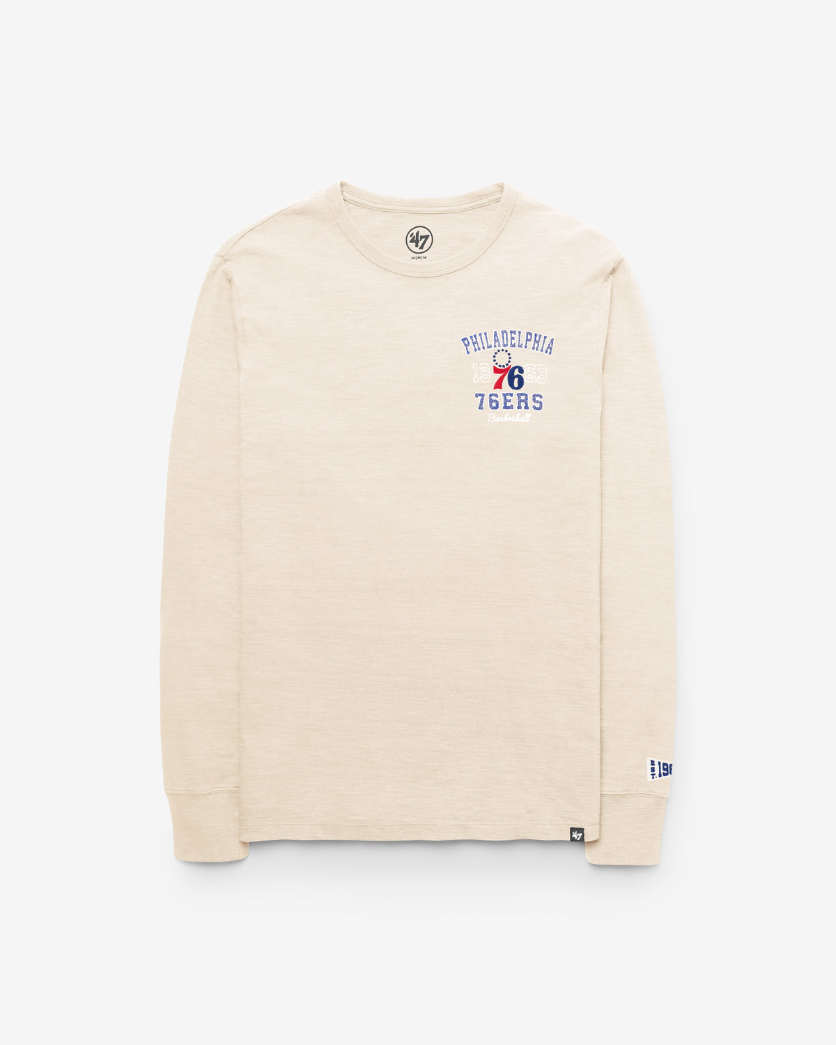 PHILADELPHIA 76ERS EGREMONT '47 HEAVY SLUB LONG SLEEVE TEE
