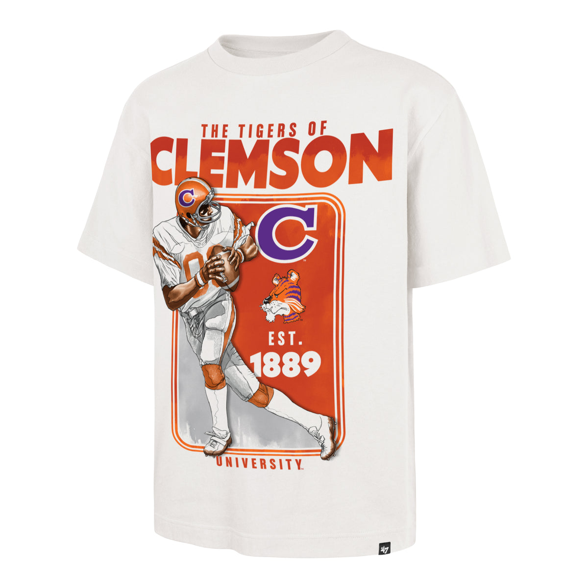 CLEMSON TIGERS VINTAGE PLAYBRUSH '47 FOUNDATION TEE