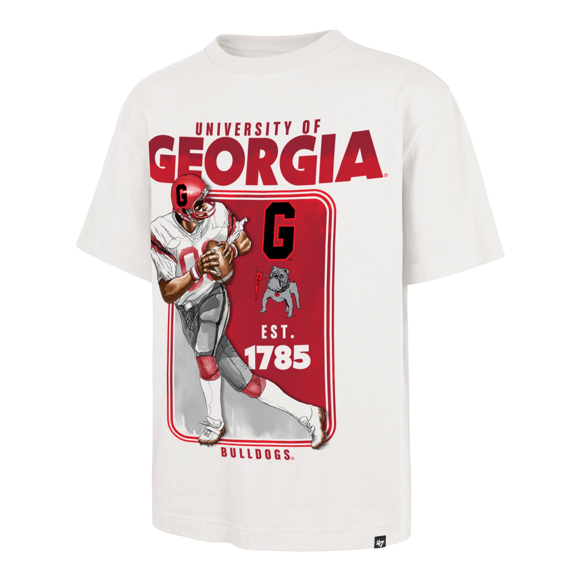 GEORGIA BULLDOGS VINTAGE PLAYBRUSH '47 FOUNDATION TEE