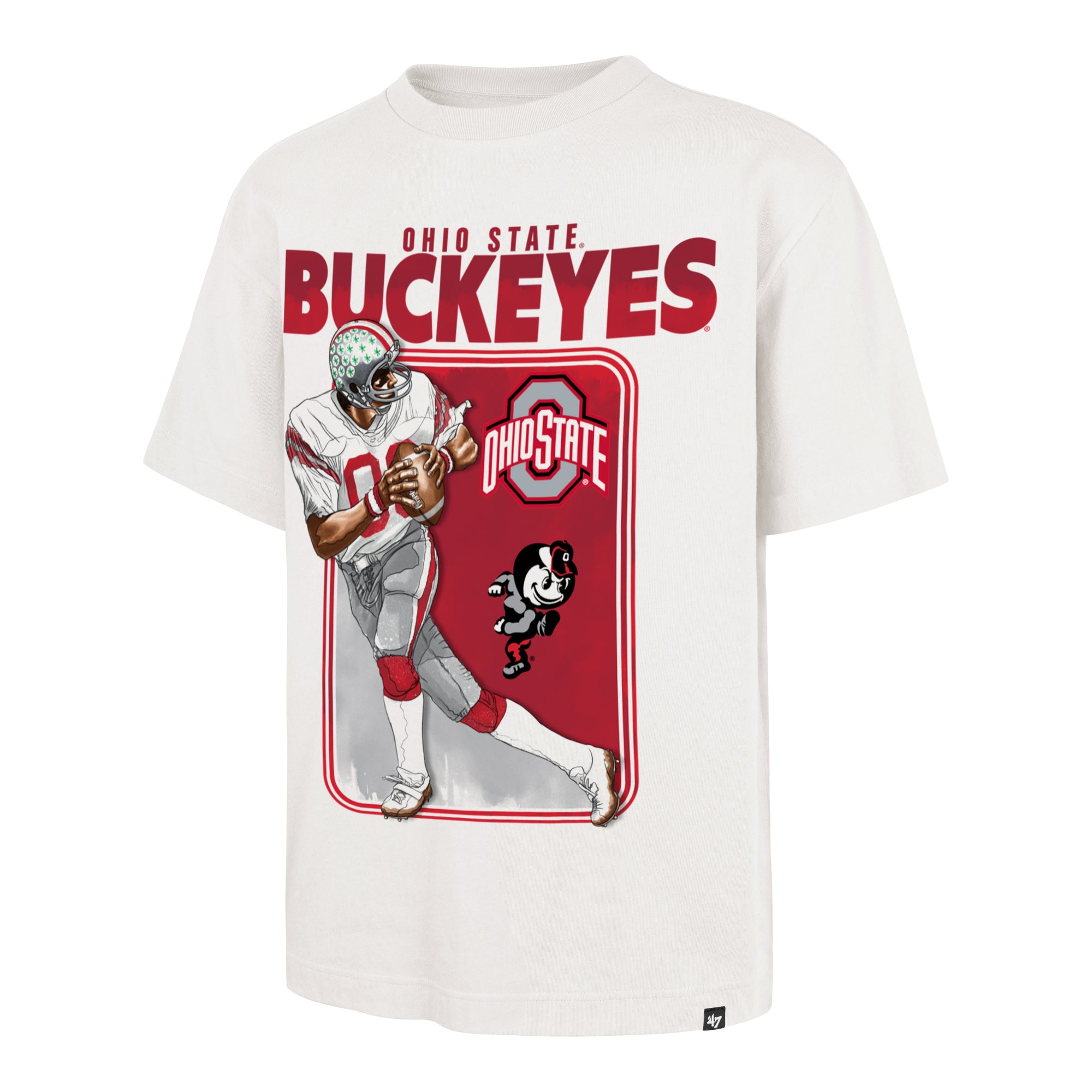 OHIO STATE BUCKEYES VINTAGE PLAYBRUSH '47 FOUNDATION TEE