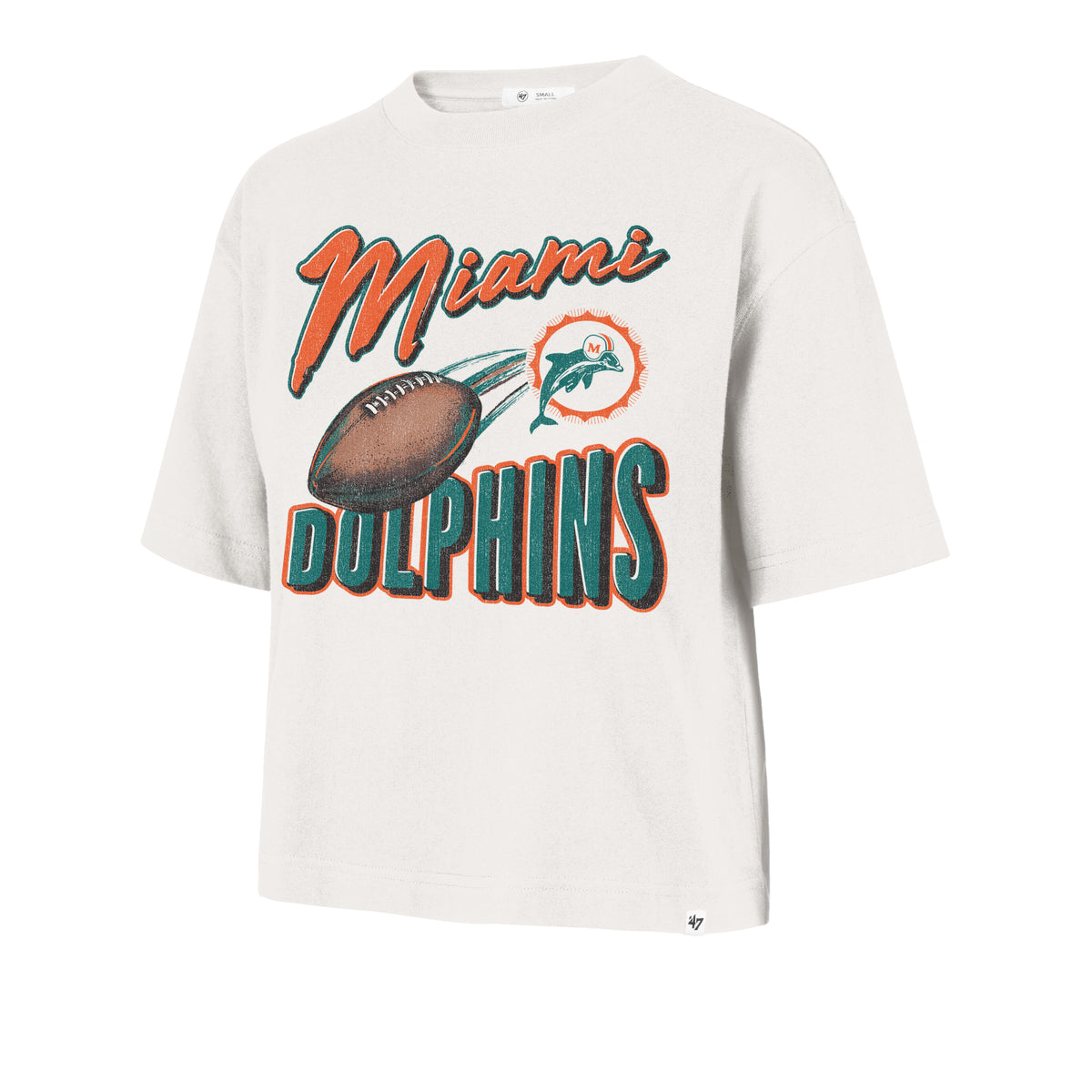 MIAMI DOLPHINS HISTORIC DIME TIME '47 REED CITY TEE WOMENS