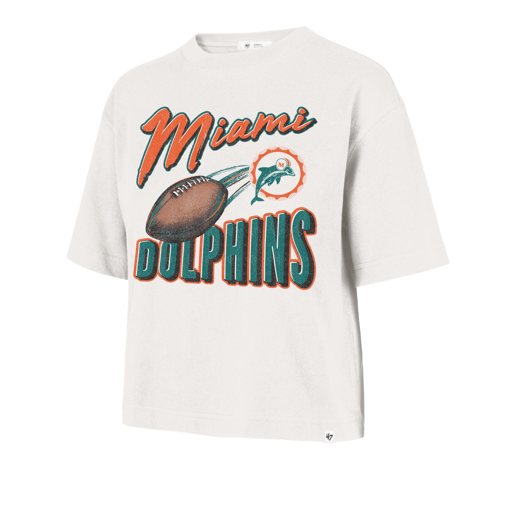 MIAMI DOLPHINS HISTORIC DIME TIME '47 REED CITY TEE WOMENS